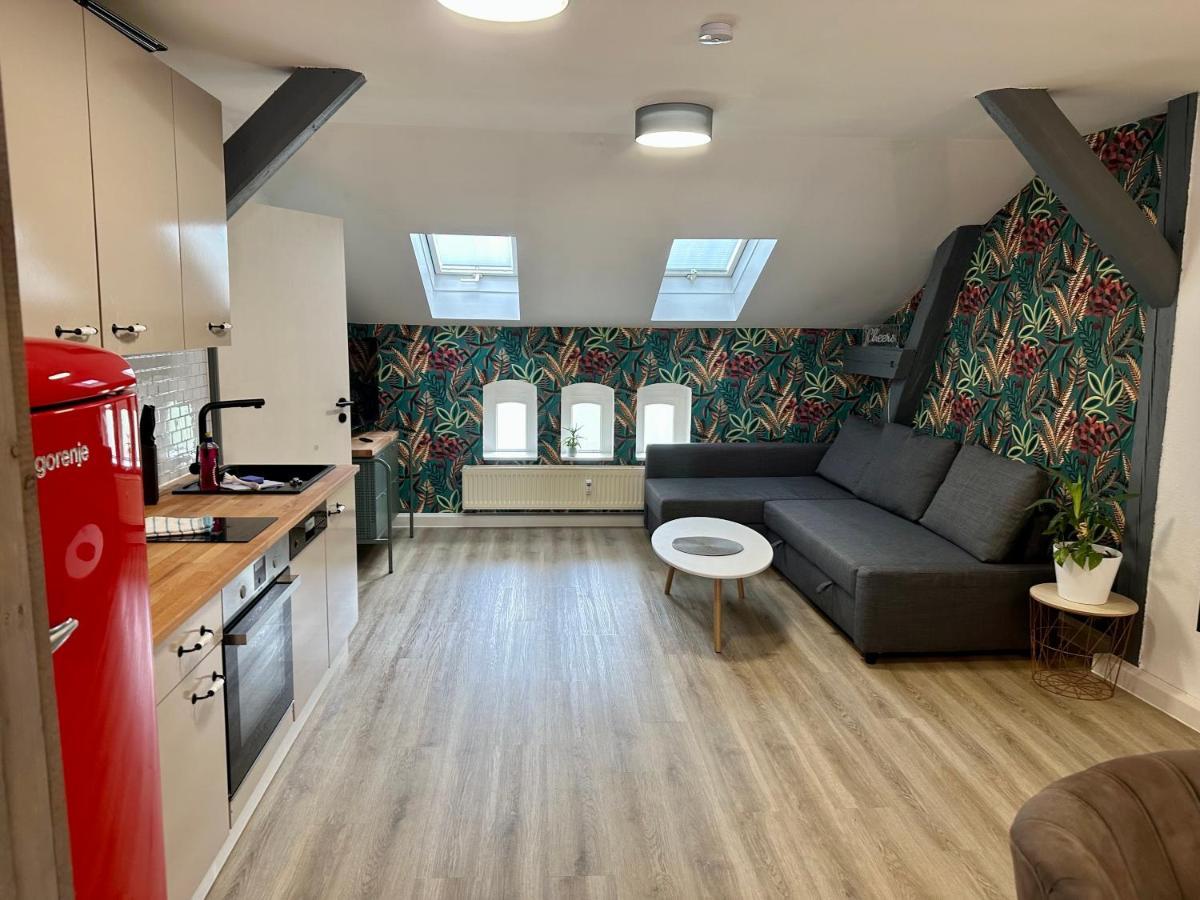 Apartment Zum Bunten Schmetterling Inkl. Parkplatz Erfurt Exteriör bild